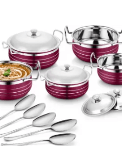 Classic Essential Cookware Set (Stainless Steel, 10 - Piece)