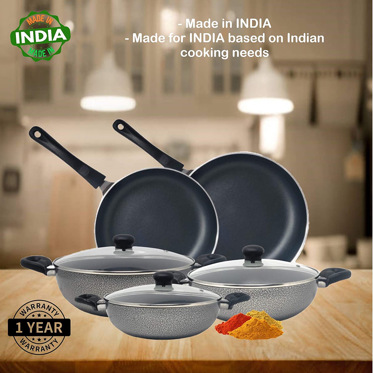 Basics 15-Piece Non-Stick Cookware Set - Image 3