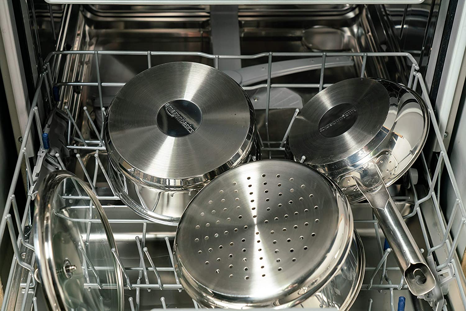 Basics 9-Piece Stainless Steel Induction Cookware Set - Pot with Lids, Saucepan and Casserole - Image 4
