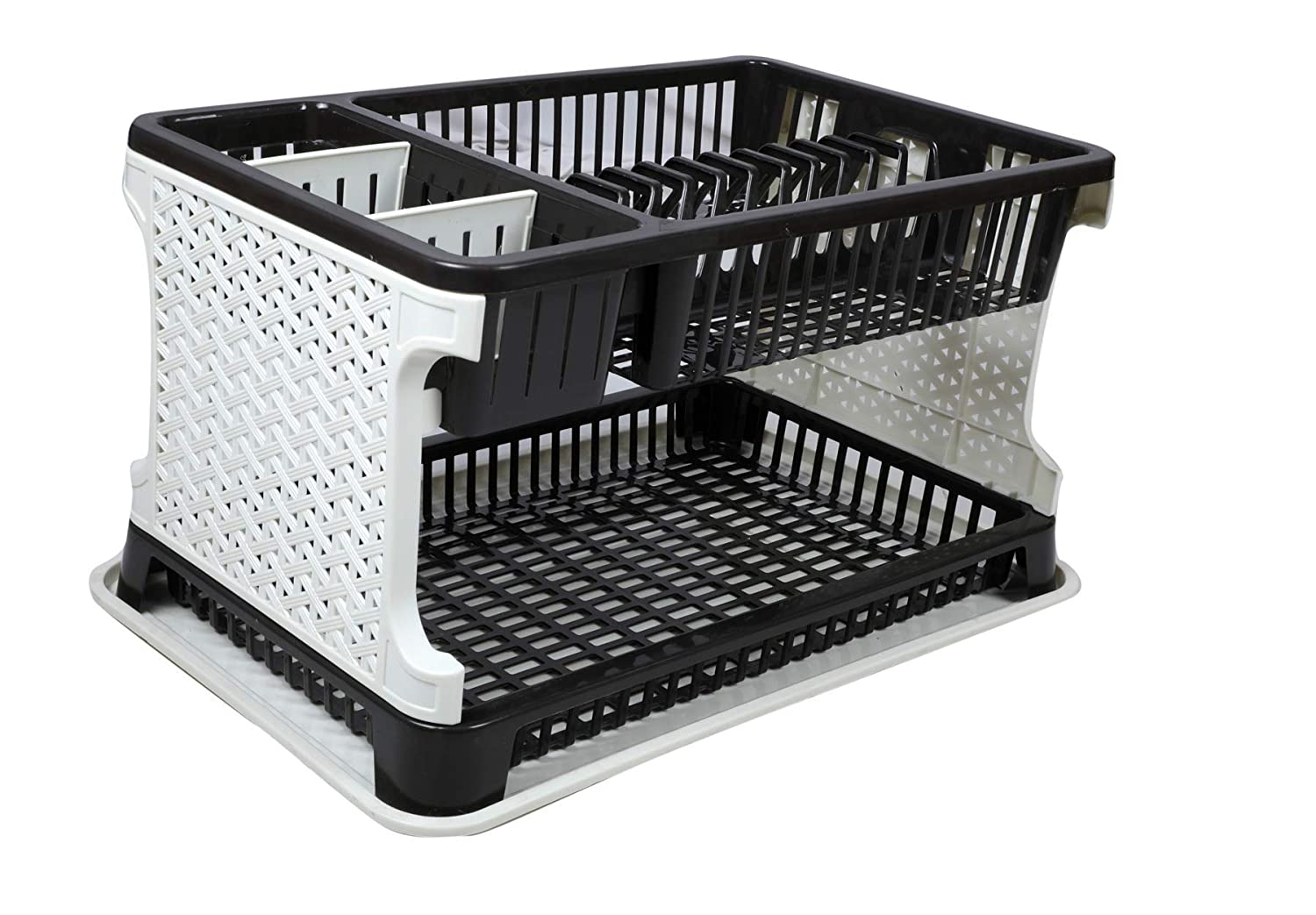 Kitchendesigner Organizer Rack with Water Storing Tray (Black) - Image 2