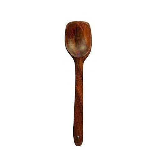 Dime Store Wooden Serving and Cooking Spoons Set Kitchen Organizer Items Kitchen Accessories Items (Set of 7, Sheesham) - Image 5