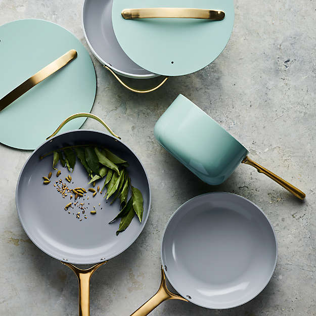 Caraway Home Silt Green 7-Piece Non-Stick Ceramic Cookware Set - Image 3