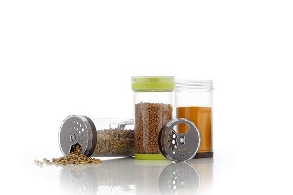 Yellow Leaf Products 12 Jar Multipurpose Revolving Plastic Spice Rack - Image 2