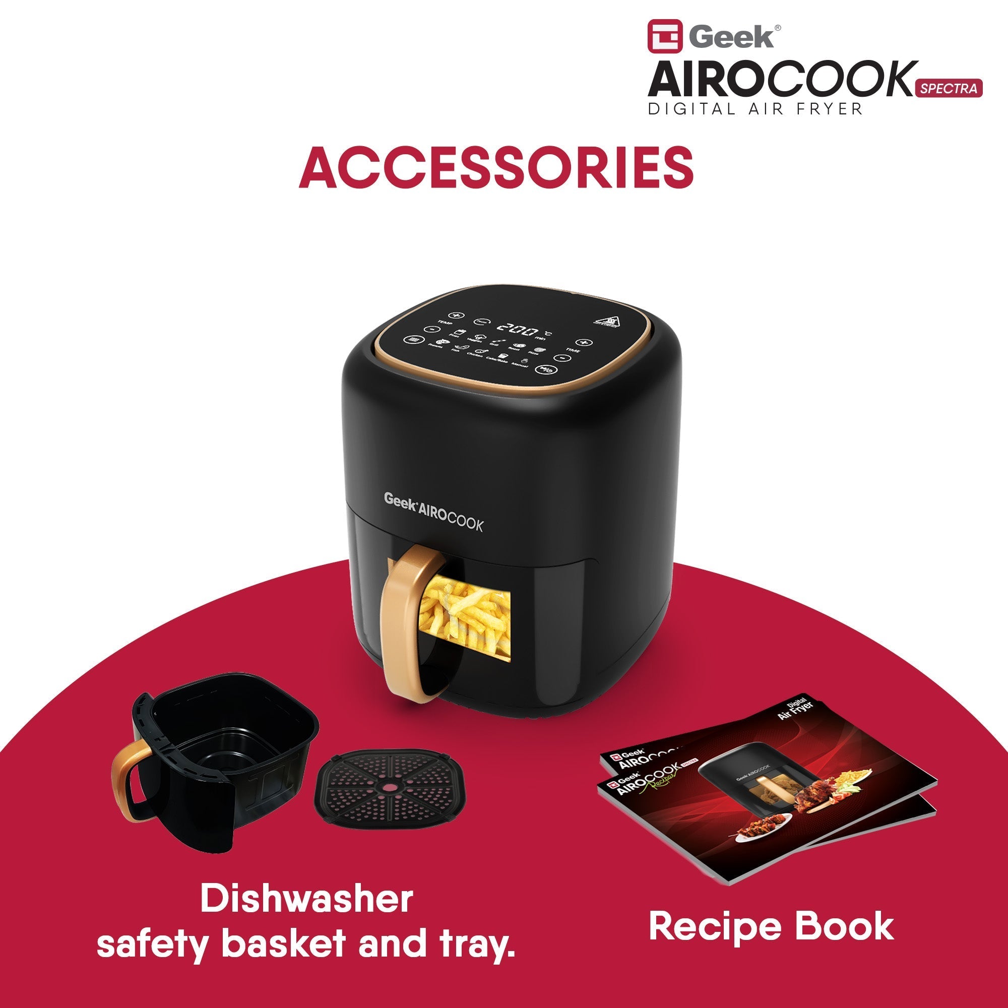 Airocook Spectra 5.5L Digital Air Fryer - Image 9