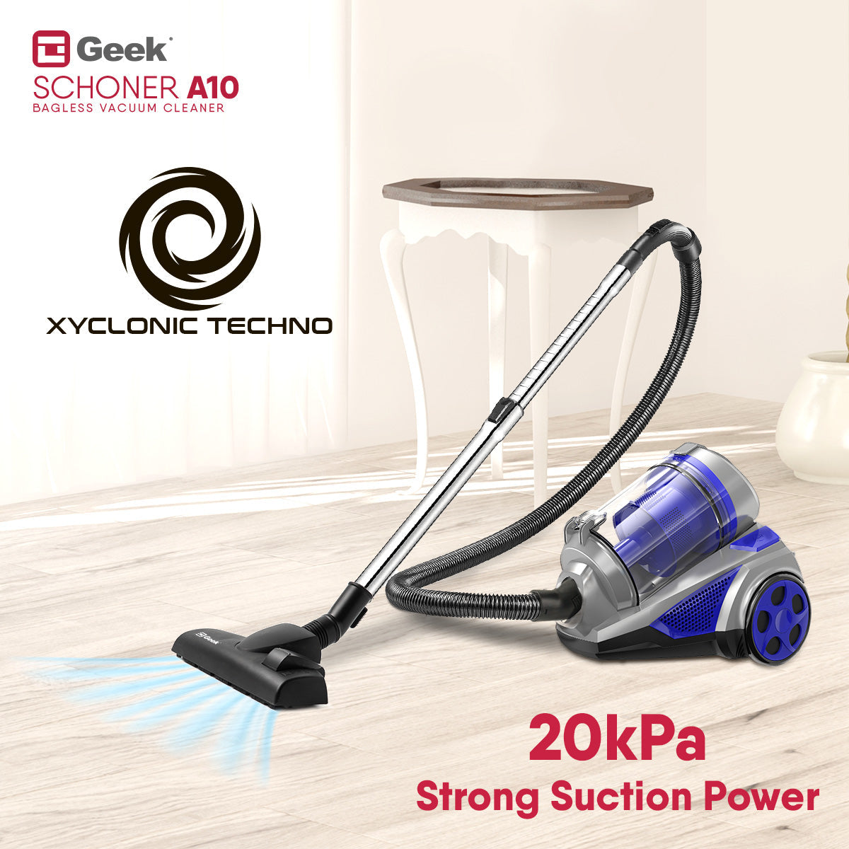 Schoner A10 1400W cyclonic Bagless Vacuum Cleaner - Image 2