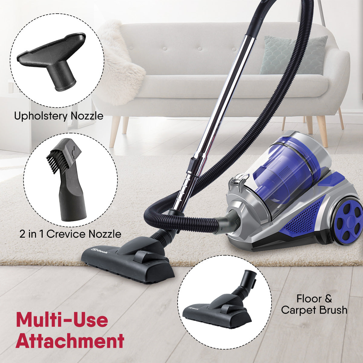 Schoner A10 1400W cyclonic Bagless Vacuum Cleaner - Image 5